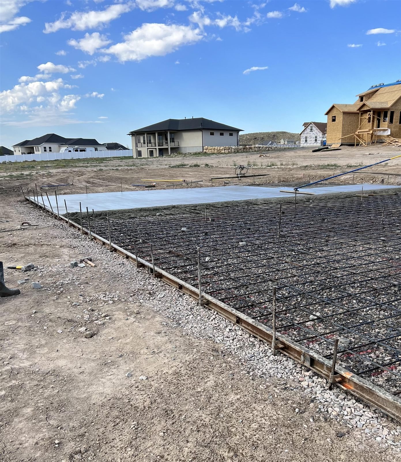 Prepared concrete sitework